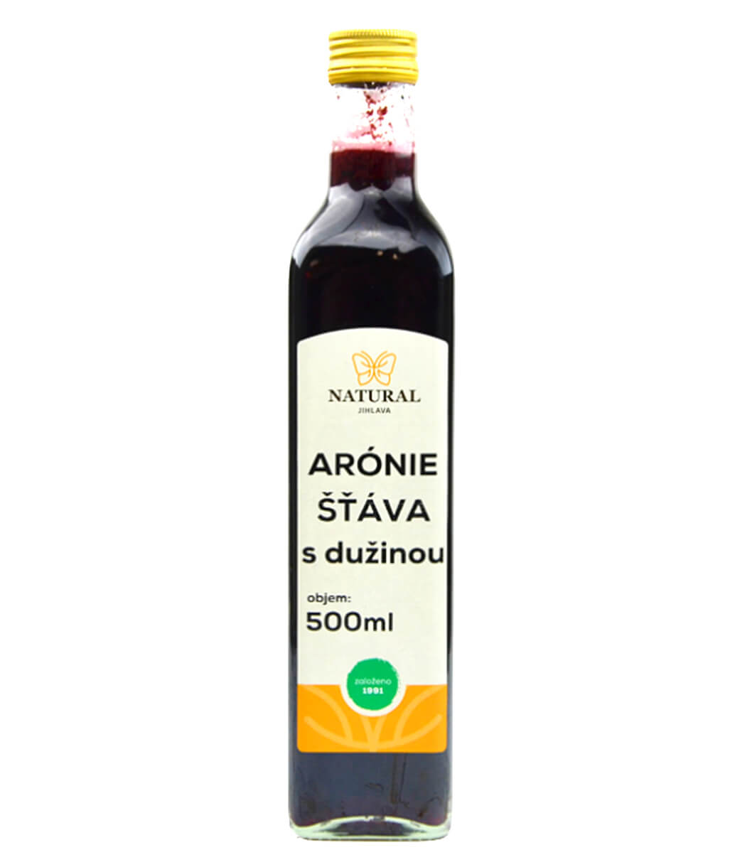 Natural Jihlava Arónie šťáva s dužinou 500ml