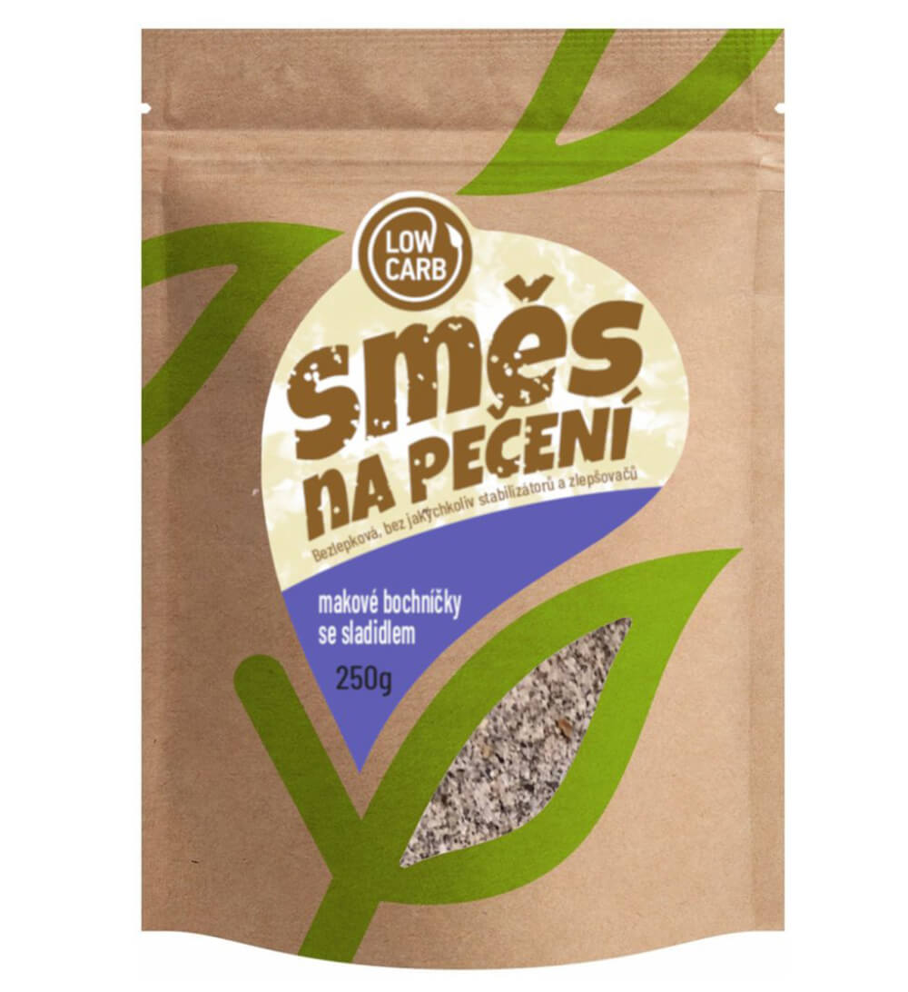 MKM Pack Low carb směs na pečení makové bochníčky se sladidlem 250g