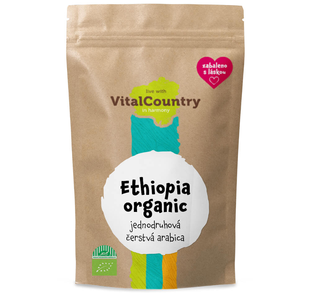 Vital Country Ethiopia BIO Množství: 250g, Varianta: Zrnková