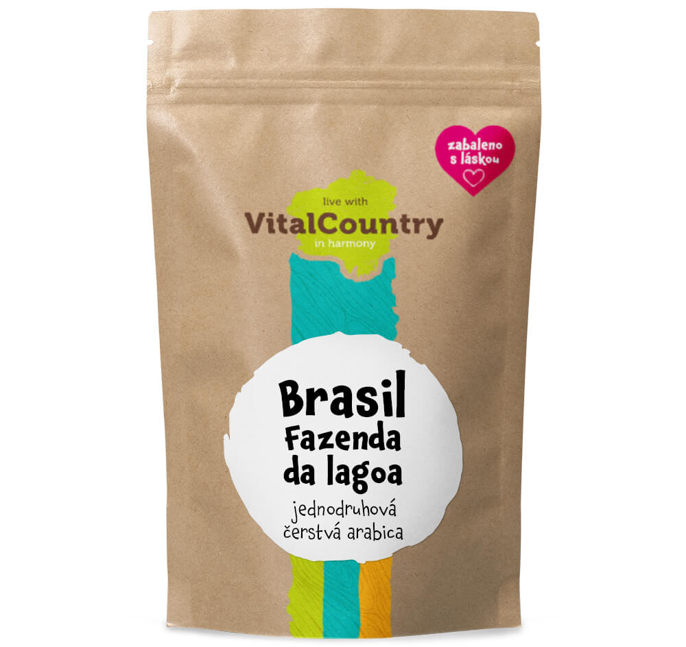 Vital Country Brasil Fazenda Da Lagoa (certifikace Rainforest Alliance) Množství: 250g, Varianta: Zrnková