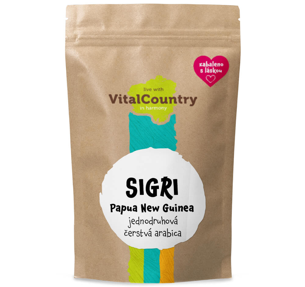 Vital Country Papua New Guinea SIGRI Množství: 250g, Varianta: Mletá Vital Country Papua New Guinea SIGRI Množství: 250g, Varianta: Mletá