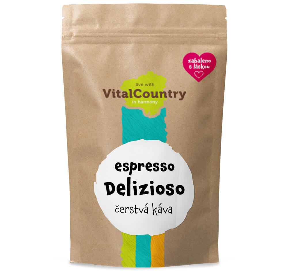 Vital Country Delizioso Espresso Množství: 250g, Varianta: Zrnková Vital Country Delizioso Espresso Množství: 250g, Varianta: Zrnková