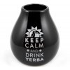 Kalabasa keramická černá Keep Calm 350 ml