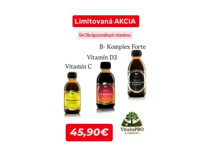 Set 3ks lipozomálnych vitamínov