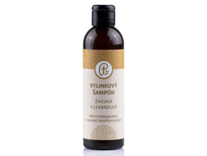 ŠAMPÓN žihľava a levanduľa - bylinkový s prírodným keratínom proti vypadávaniu vlasov a na rast nových vlasov 200ml