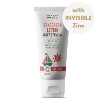 37594 woodenspoon baby family opalovaci telove mleko spf50 100 ml