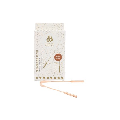 6422 1 skrabka na jazyk medena 1 ks