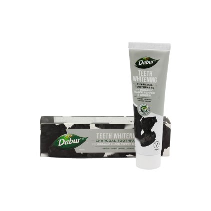 6481 zubni pasta belici s aktivnim uhlim peprem a zazvorem 100 ml dabur