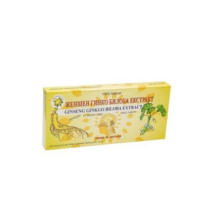 2087 1 zensenovy extrakt s ginkgo bilobou 10 ampuli harbin yekong china