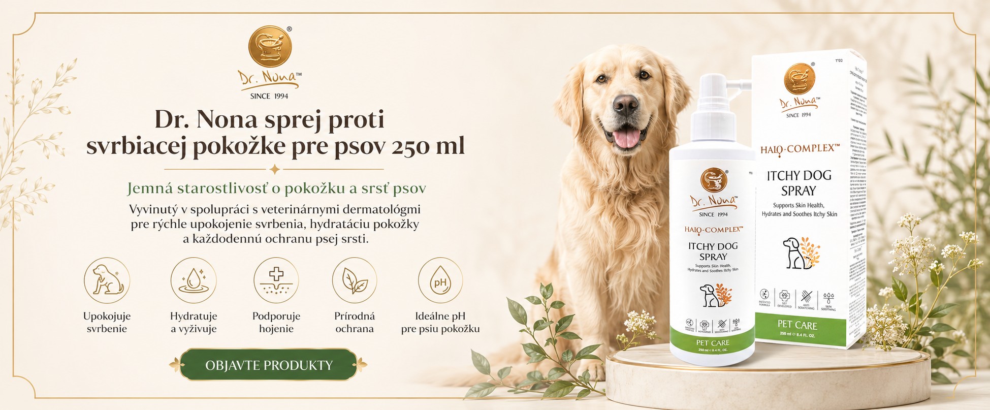 Dr Nona sprej proti svrbiacej pokožke pre psov 250ml