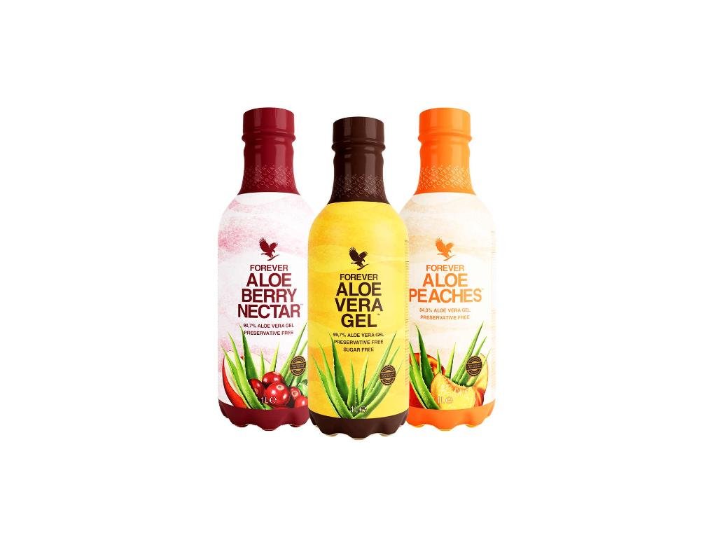 Trojbalenie Aloe Combo produktov 3x1 l