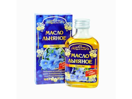 100% ľanový olej, za studena lisovaný, panenský - Specialist (Objem 100 ml)