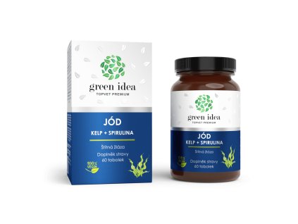 18107 jod kelp spirulina tobolky 60 ks green idea