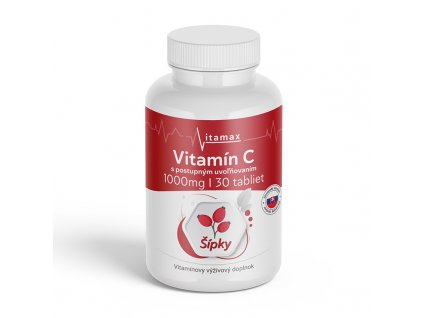 Vitamín C 1000mg / 30 tablet - Šípka s prodlouženým účinkem
