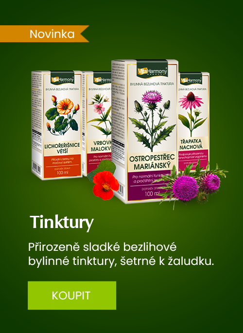 Novinka - Bezlihové bylinné tinktury