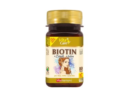 Biotin + Zinek + Selen (80+7 tbl. ZDARMA)