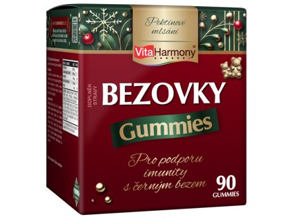 Vánoční balení Bezovky gummies zleva