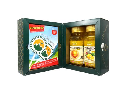 Vánoční dvojbalení s dárkem: Vitamin D3 + Vitamin C