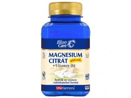 Magnesium citrát 400 mg + vitamin B6 (60 tbl.)