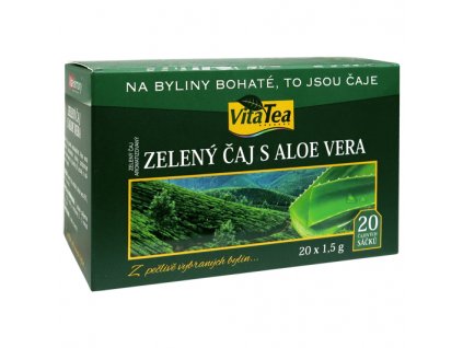 Čaj - Zelený s Aloe vera (20 čaj. sášků)