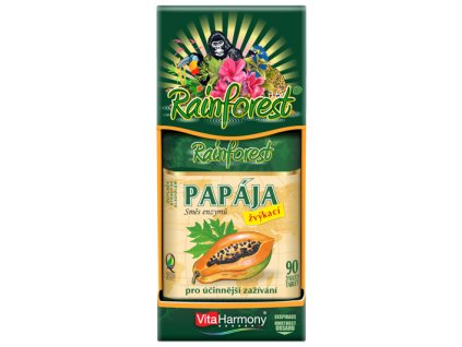 Papája - směs enzymů (90 žvýk. tbl.)