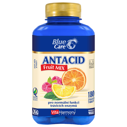Antacid Fruit MIX XXL (180 žvýk. tbl.) -10% sleva