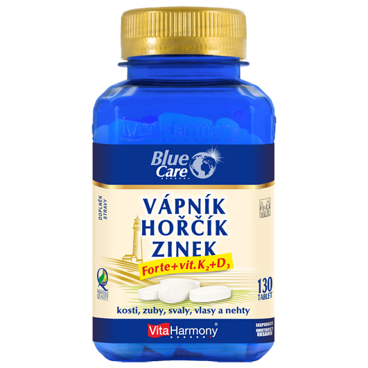 Vápník & Hořčík & Zinek Forte + vit. K2 + vit. D3 (130 tbl.)  -10% sleva