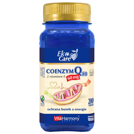 Coenzym Q10 60 mg + vitamin E (200 tob.) Eko