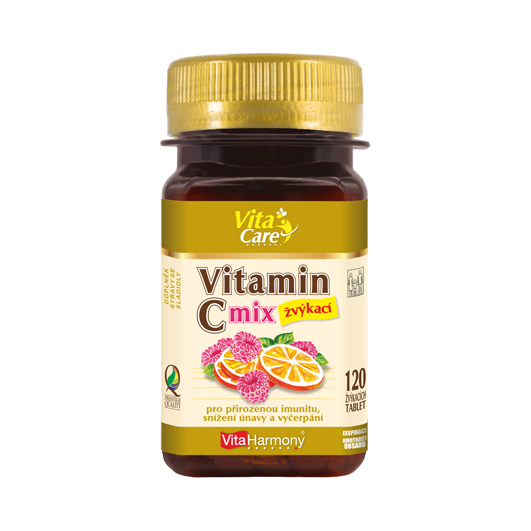 Vitamin C MIX (120 žvýk. tbl.) - AKCE 3+1