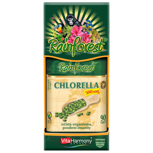 Chlorella 500 mg (90 tbl.) - AKCE 3+1