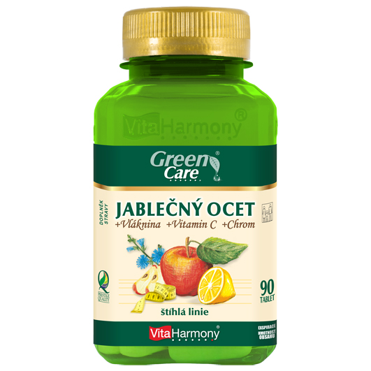 Jablečný ocet + vláknina + chrom + vitamin C (90 tbl.)