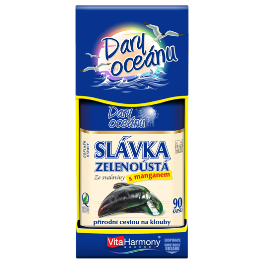 Slávka zelenoústá 540 mg s manganem (90 cps.)