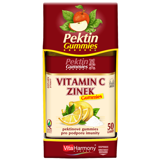 Vitamin C & Zinek Gummies, 50 gummies - sleva 20%