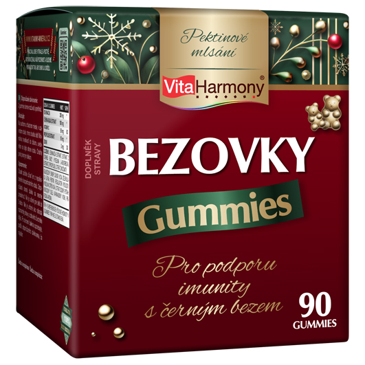 VÁNOČNÍ BALENÍ - XXL Bezovky Gummies, 90 gummies
