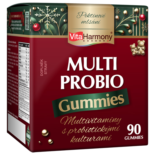 VÁNOČNÍ BALENÍ - XXL MultiProbio Gummies, 90 gummies