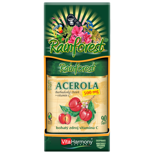 Acerola 500 mg & Vitamin C (90 tbl.)