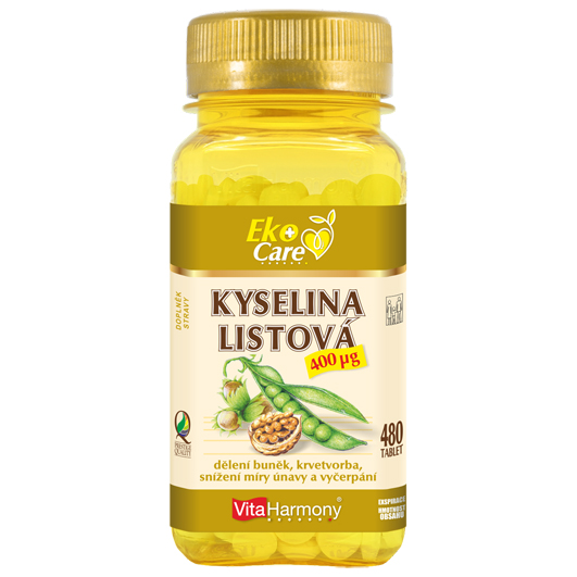 Kyselina listová 400 µg (480 tbl.) Eko - sleva -10%