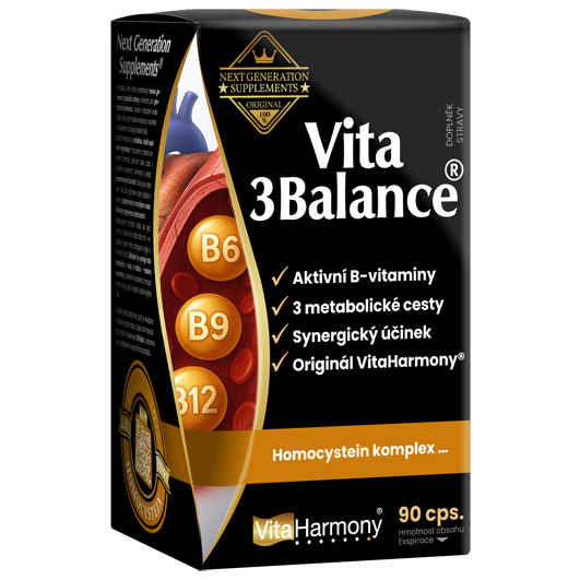 Vita3Balance B6-B9-B12 Homocystein komplex (90 cps.)
