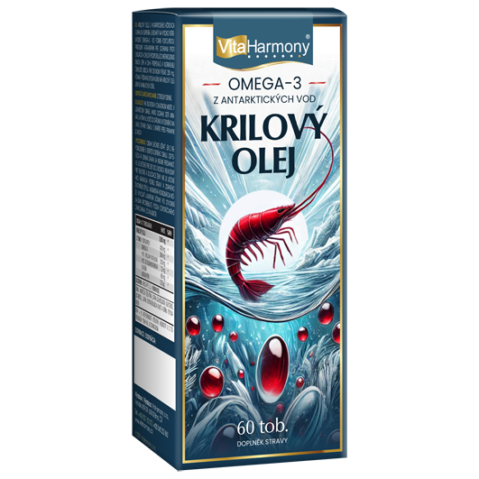 Krilový olej 1200 mg (Omega 3), 60 tob. -Akce 2+1