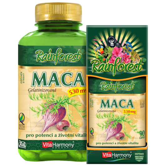 XXL Maca 530 mg  (250 cps.) + 90 cps. ZDARMA