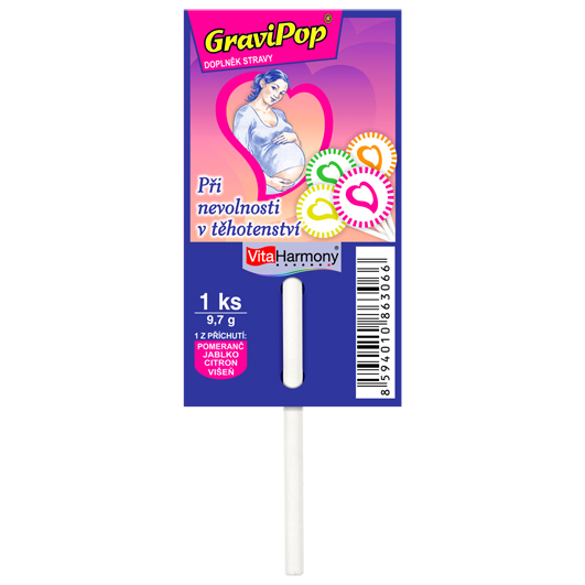 GraviPop® lízátko - 1 ks - višeň