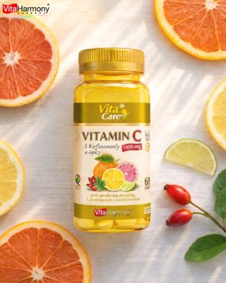 Každodenní rituál pro imunitu, energii a rovnováhu. Vitamin C 1000 mg s bioflavonoidy a šípky, který se uvolňuje postupně....