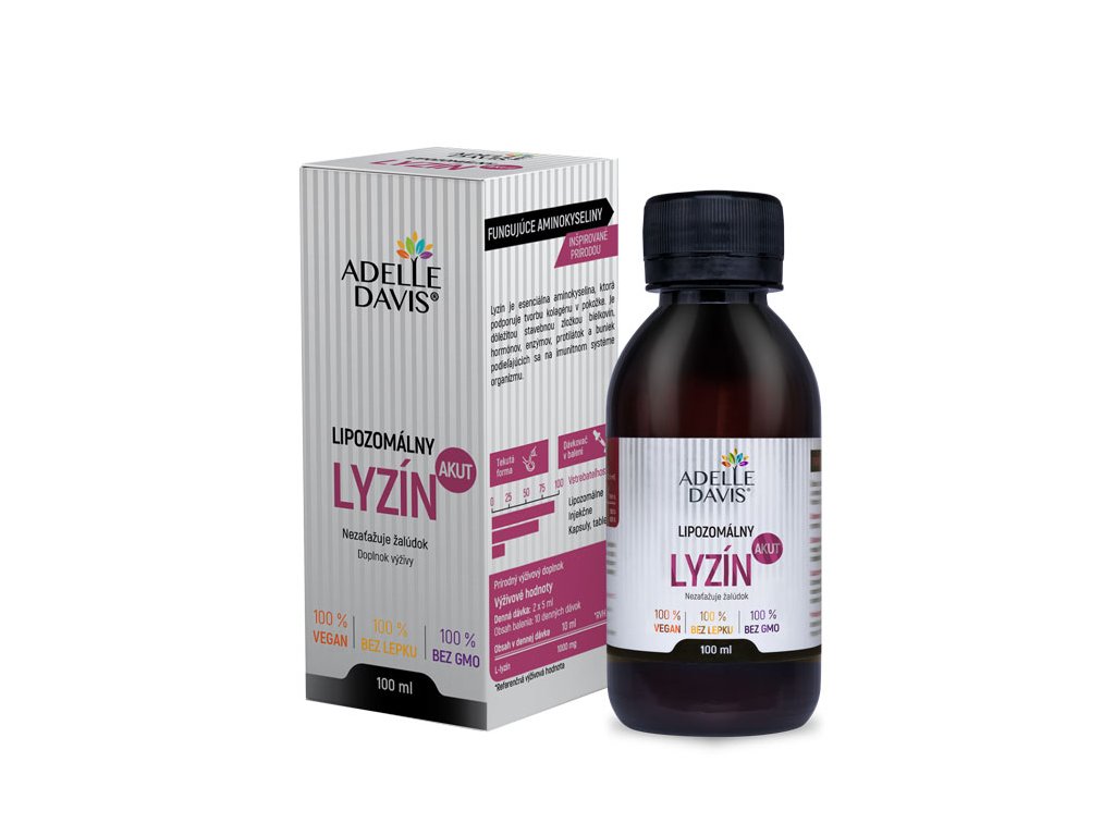 Adelle Davis tekutý lipozomálny lyzín AKUT, 1000 mg, 100 ml