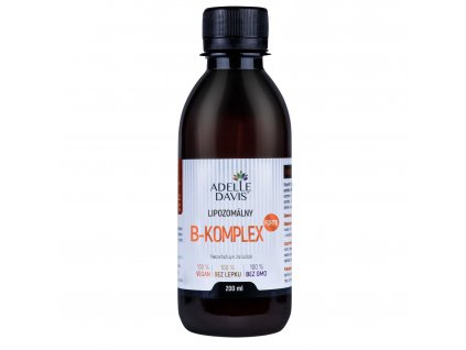 Adelle Davis tekutý lipozomálny vitamín B-komplex Forte, 200ml