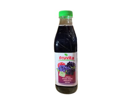 Fruvita Červené hrozno, Čučoriedka, Černica a Jablko, 750 ml