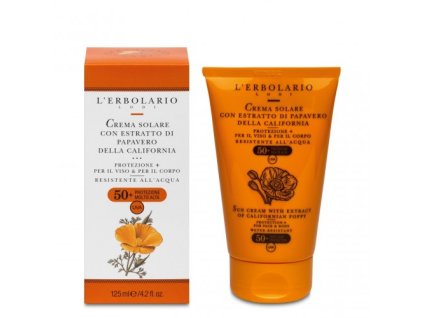 slnko krém s výťažkom z kalifornského maku spf50