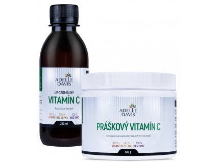 <img src="obrázok.jpg" alt="Adelle Davis - Lipozomálny vitamín C, 200 ml + Práškový vitamín C, 500 g">