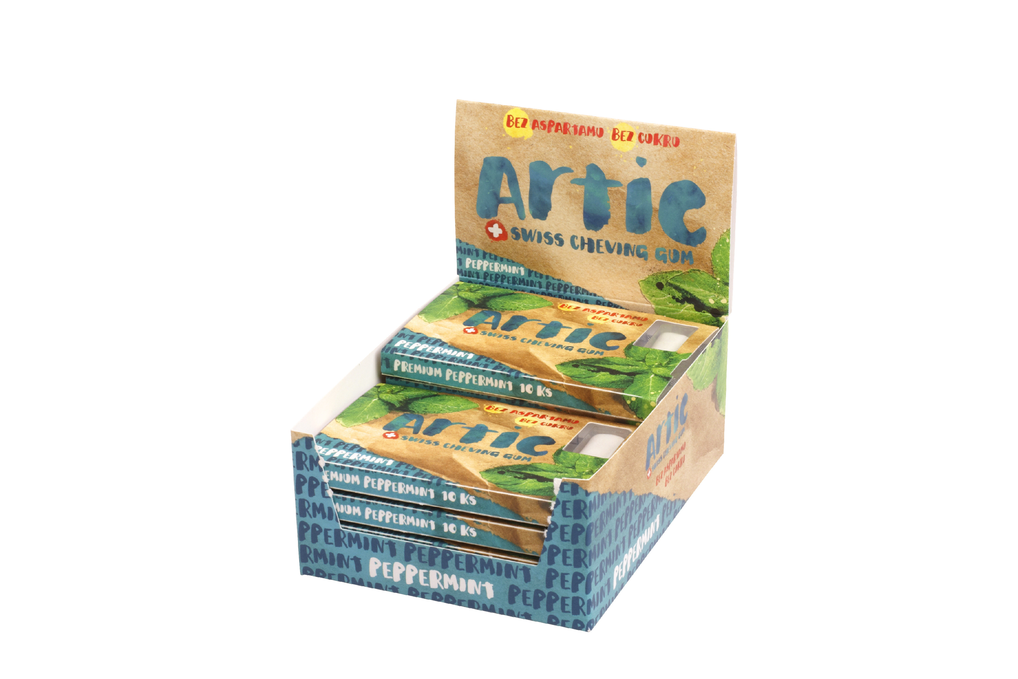 Artic Žuvačky Premium Peppermint 10x10 ks bez aspartamu