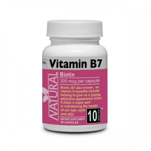 E-shop NuLab Vitamín B7 Biotín (vitamín H), 300mcg, 60 kapsúl