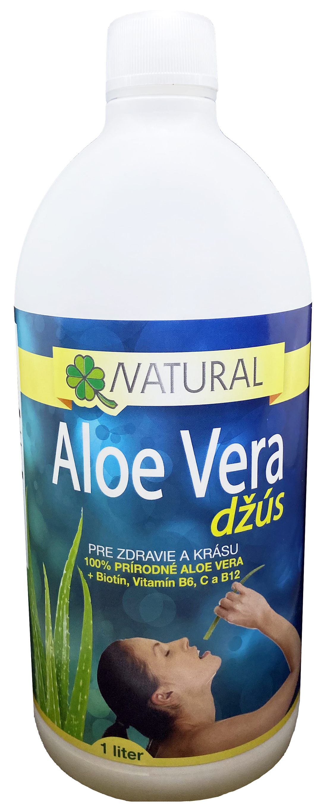 NuLab Aloe vera tekutina - obohatená 100% šťava - 1 liter